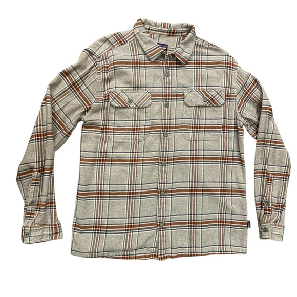 PATAGONIA 'jord' Regular Fit Organic Cotton Flannel Shirt Activist Feather Grey - Picture 4 of 9